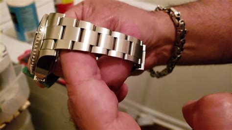 how do you de-polish a rolex oyster bracelet|rolex polishing videos.